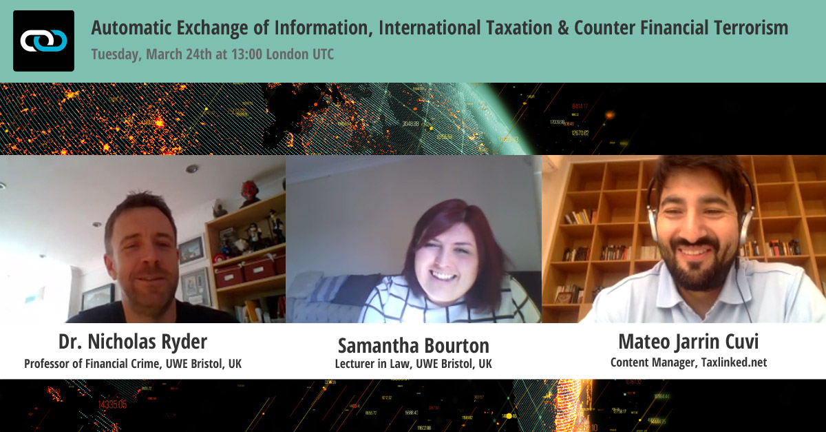 AEOI, International Taxation & Counter-Financial Terrorism: The Transcript